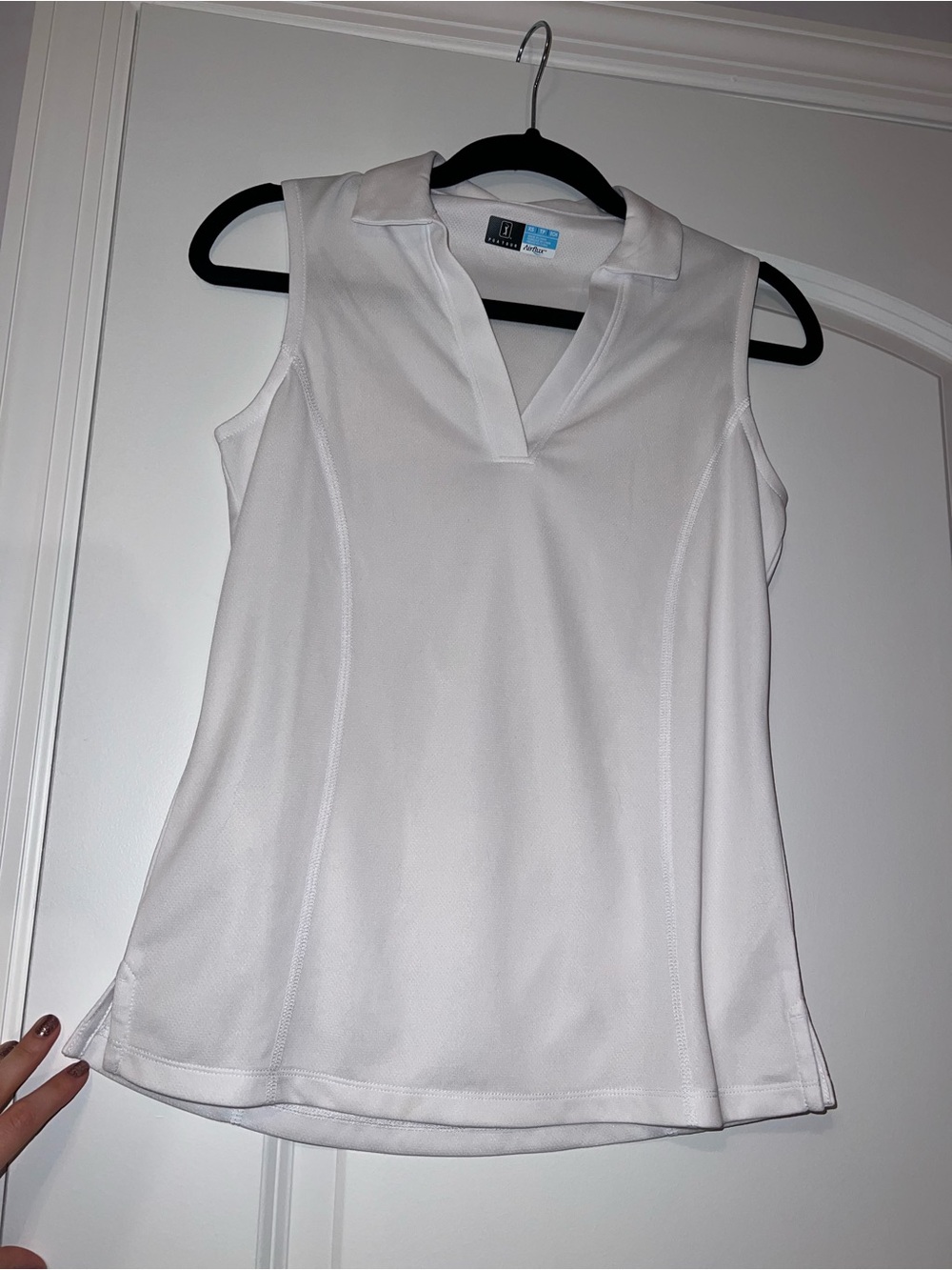 Golf PGA Tour Sleeveless White Polo Tank Top - Women's